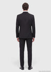Siyah Düz Thin&taller Slim Fit %100 Yün Takım Elbise