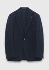 Lacivert Shirt Shoulder Slim Fit %100 Pamuk Örme Ceket