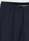 İndigo Düz Regular Fit %100 Yün Takım Elbise