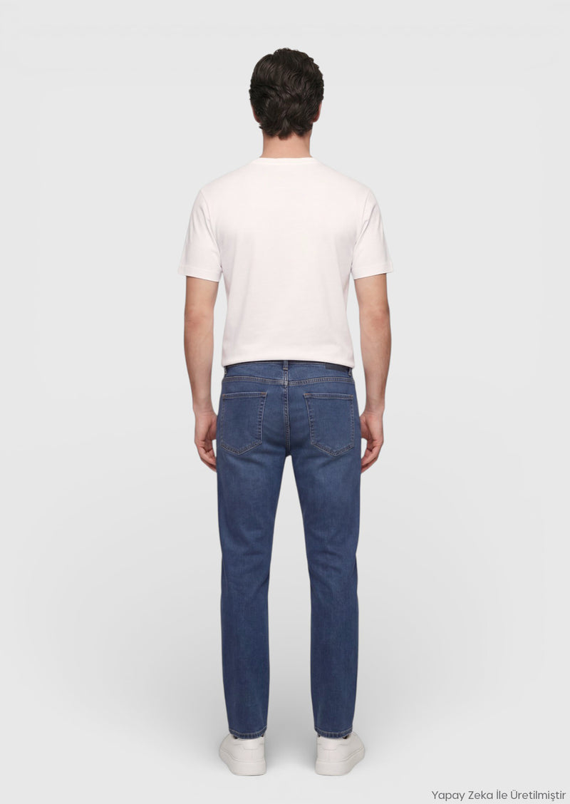 Ekru Düz İpek Karışımlı T-Shirt