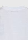 Ekru Düz İpek Karışımlı T-Shirt