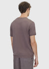 Mürdüm Düz %100 Pamuk T-Shirt