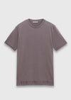 Mürdüm Düz %100 Pamuk T-Shirt