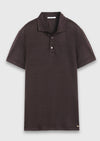 Mürdüm Düz %100 Keten T-Shirt