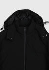 Antrasit Regular Fit Kapüşonlu Casual Dokuma Mont