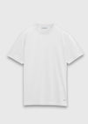 Ekru Jakarlı %100 Pamuk T-Shirt