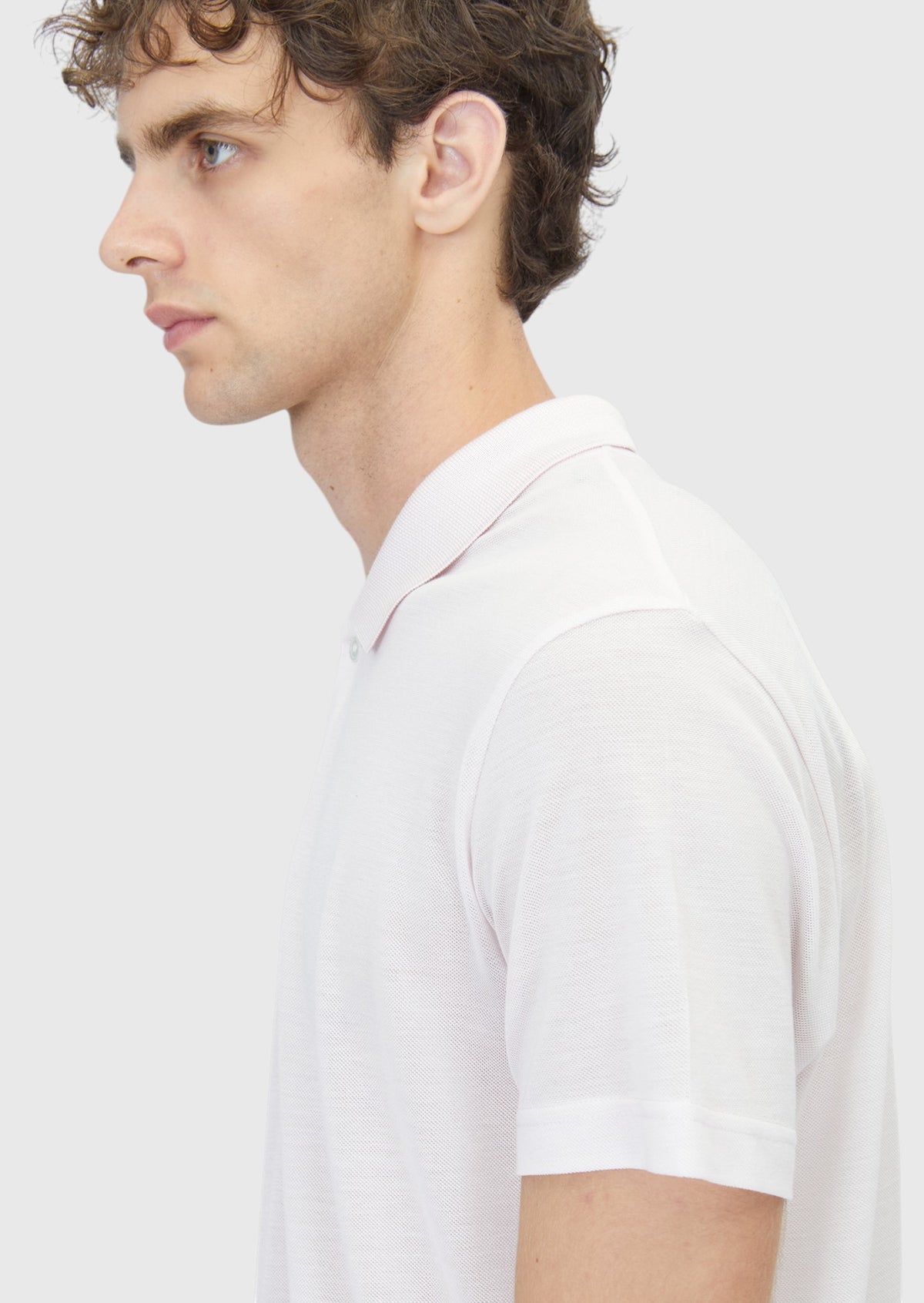 Pembe Düz Pamuk Karışımlı T-Shirt