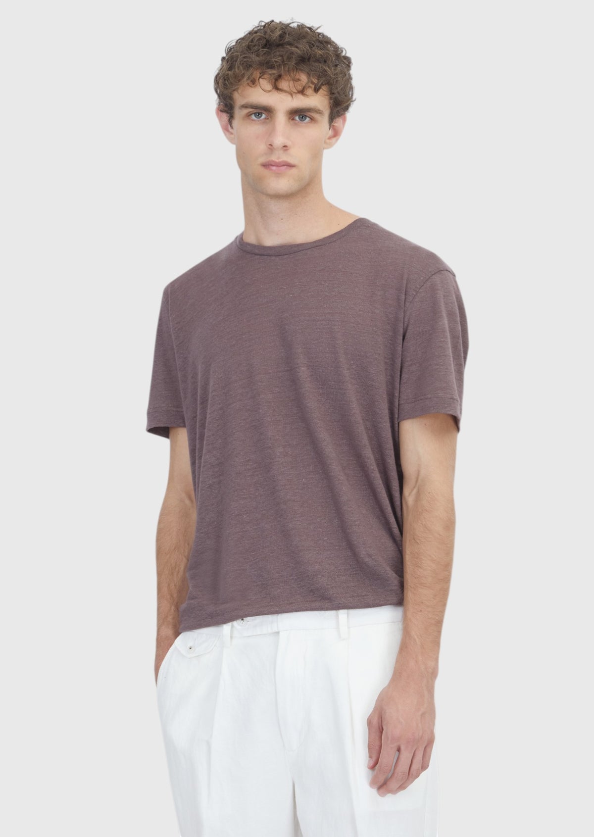 Damson Color Plain T-Shirt