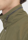 Haki Regular Fit Gizli Kapüşon Casual Teknik Mont