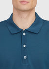 Petrol Düz Polo Yaka %100 Pamuk T-Shirt