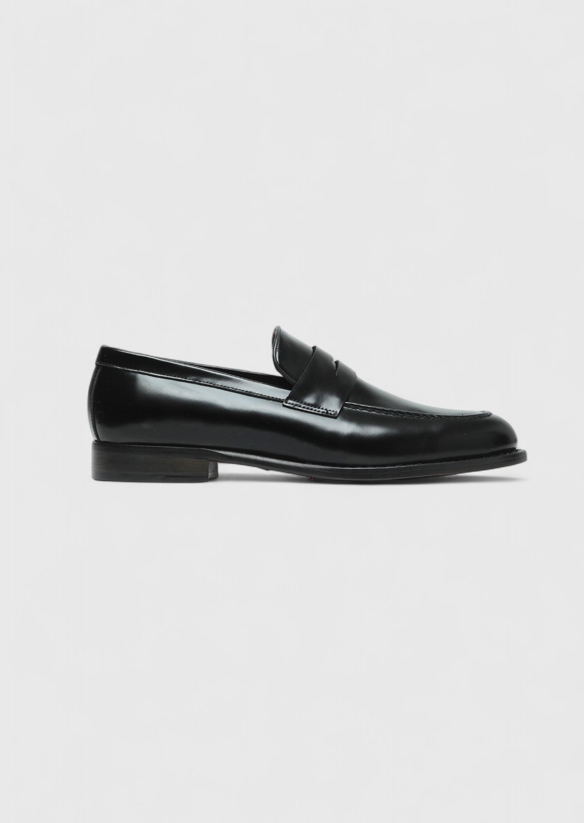 Siyah Deri Klasik Loafer