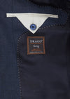 Lacivert Desenli Zeroweight Slim Fit %100 Yün Takım Elbise