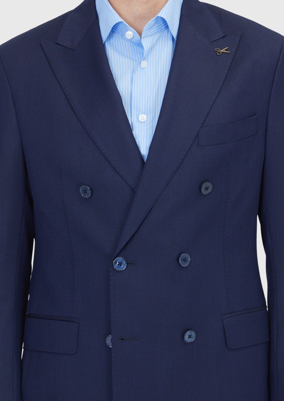 Lacivert Zeroweight Slim Fit Yün Karışımlı Takım Elbise
