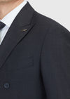 Siyah Mikro Zeroweight Slim Fit Yün Karışımlı Takım Elbise