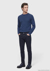 Lacivert Slim Fit Denim Pamuk Karışımlı Pantolon