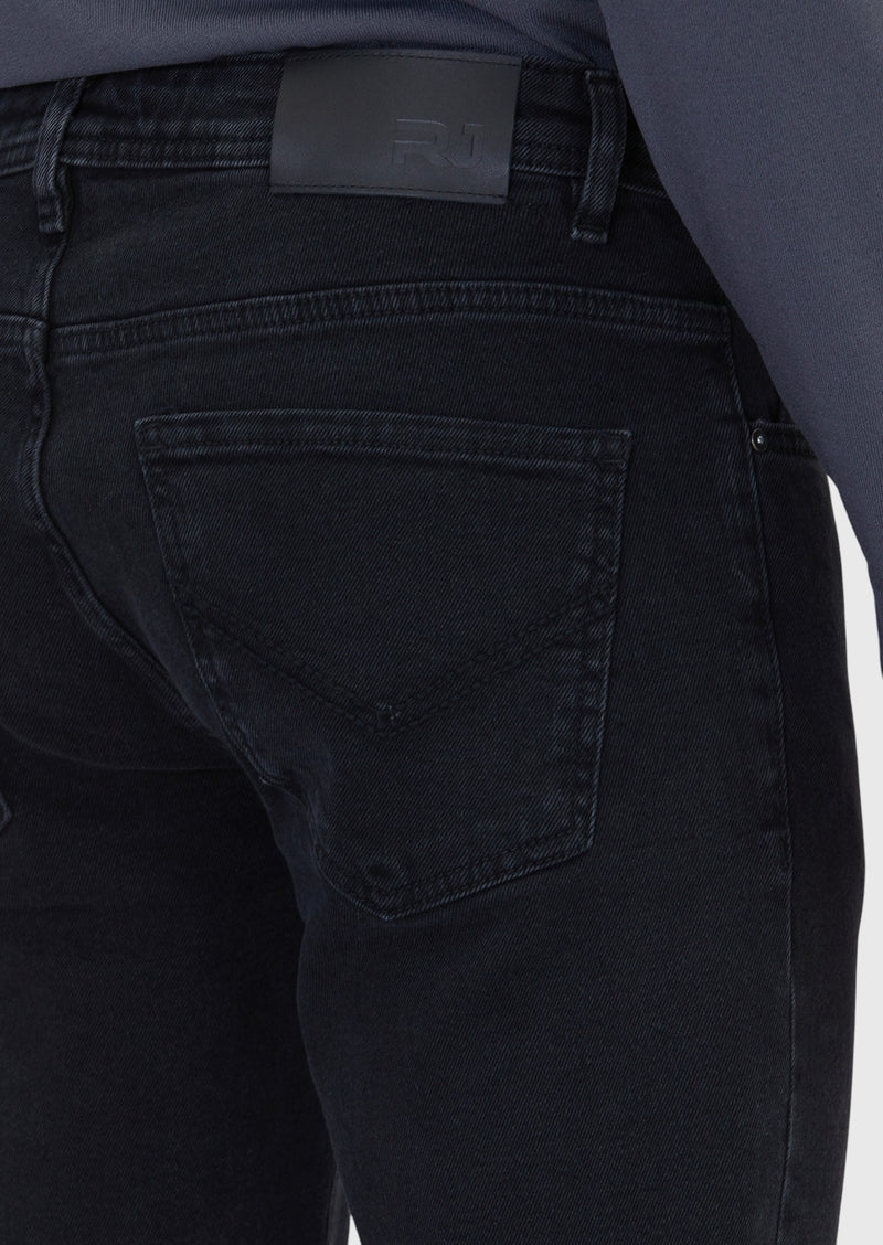 Antrasit Düz Slim Fit Denim Pamuk Karışımlı Pantolon