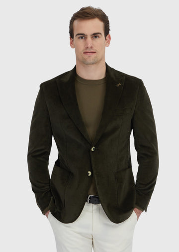 Haki Fitilli Zeroweight Slim Fit %100 Pamuk Ceket