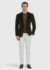 Haki Fitilli Zeroweight Slim Fit %100 Pamuk Ceket