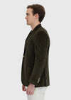 Haki Fitilli Zeroweight Slim Fit %100 Pamuk Ceket