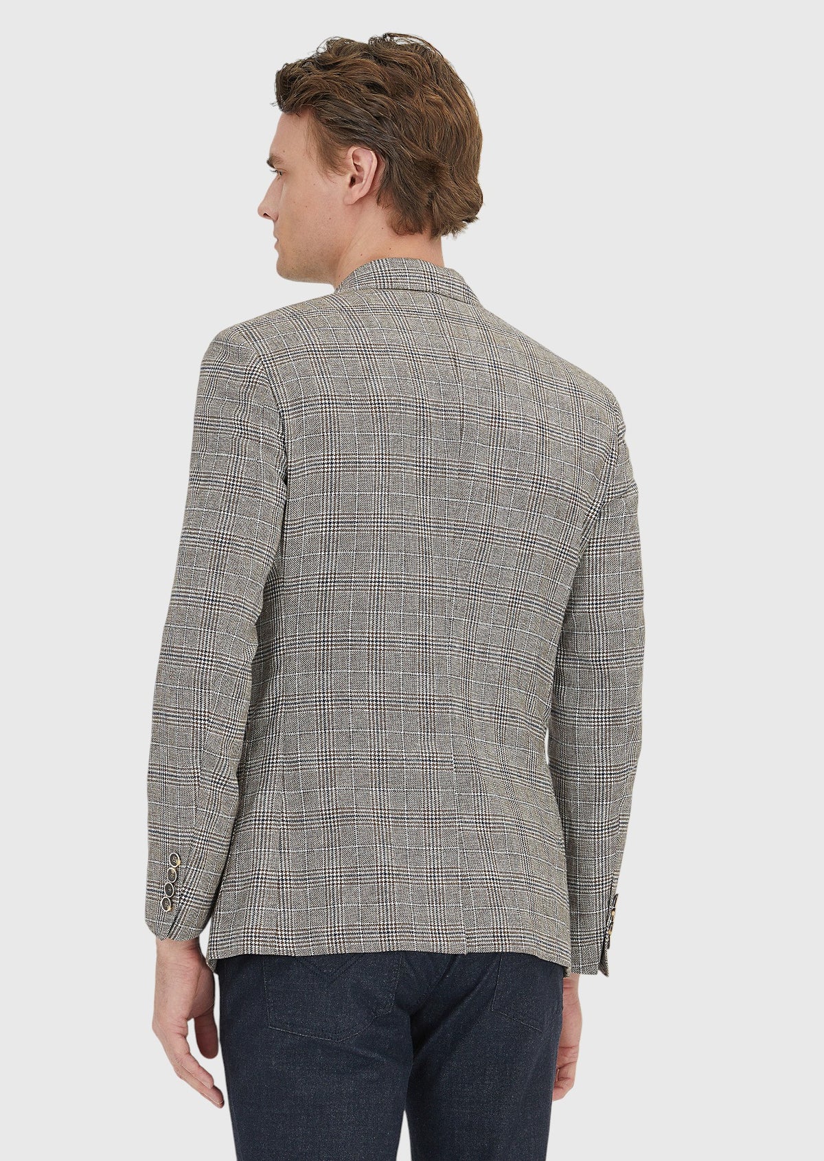 Vizon Düz Zeroweight Slim Fit Yün Karışımlı Ceket