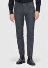 Gri Düz Dokuma Slim Fit Casual Pantolon