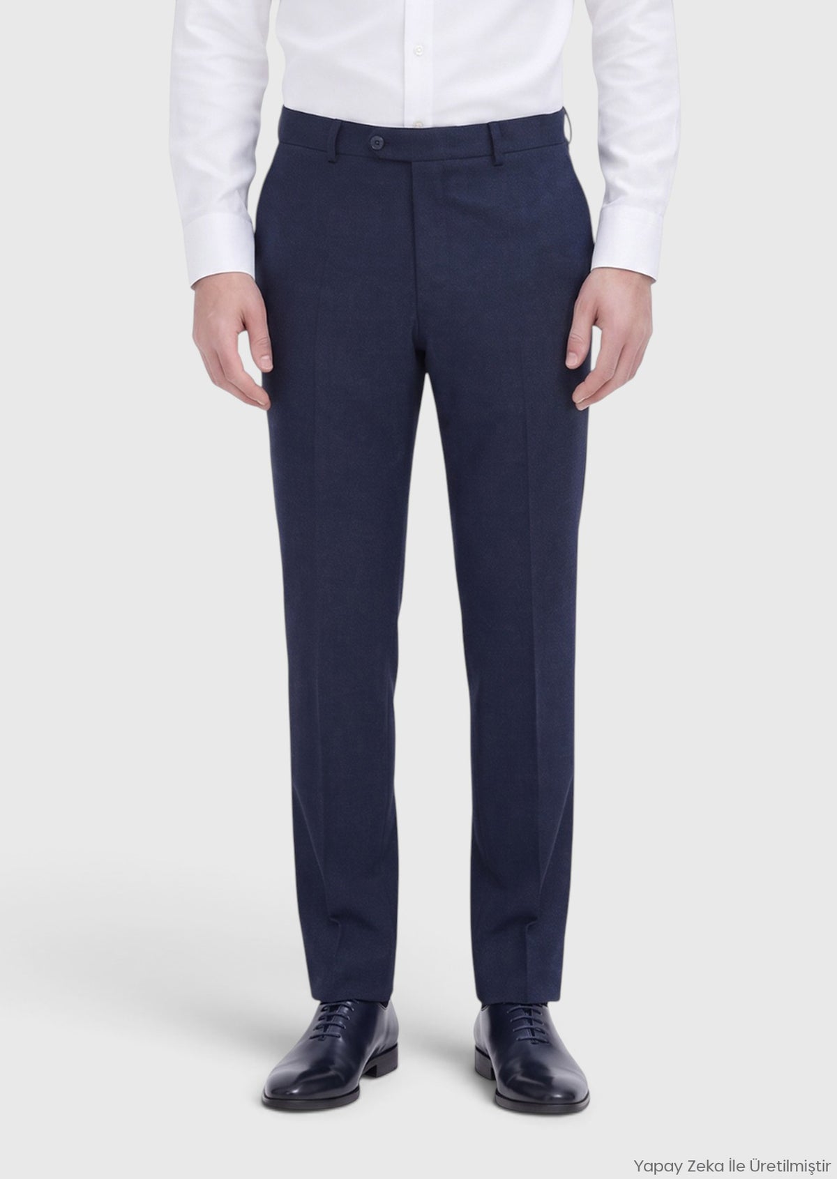 Lacivert Düz Dokuma Jogging Fit Casual Pantolon
