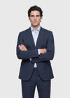 Lacivert Mikro Modern Fit %100 Yün Takım Elbise