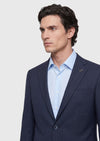 Lacivert Mikro Modern Fit %100 Yün Takım Elbise