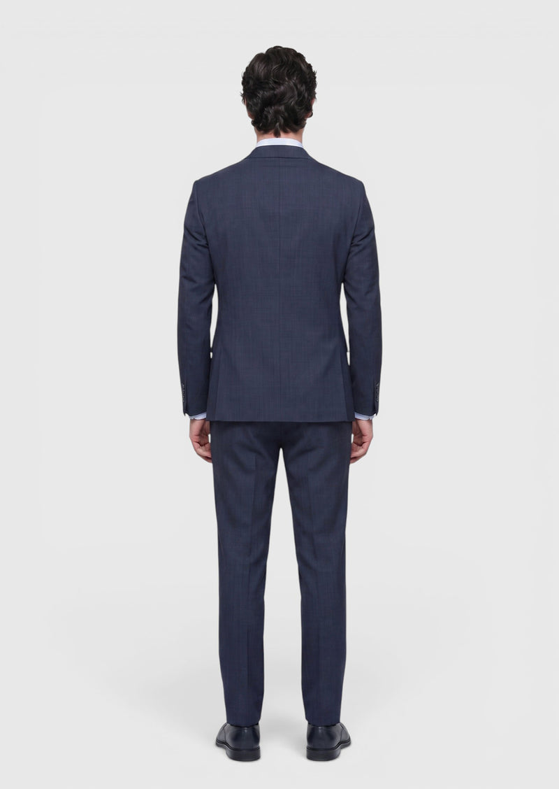 Lacivert Mikro Modern Fit %100 Yün Takım Elbise