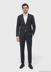 Siyah Regular Fit %100 Yün Takım Elbise