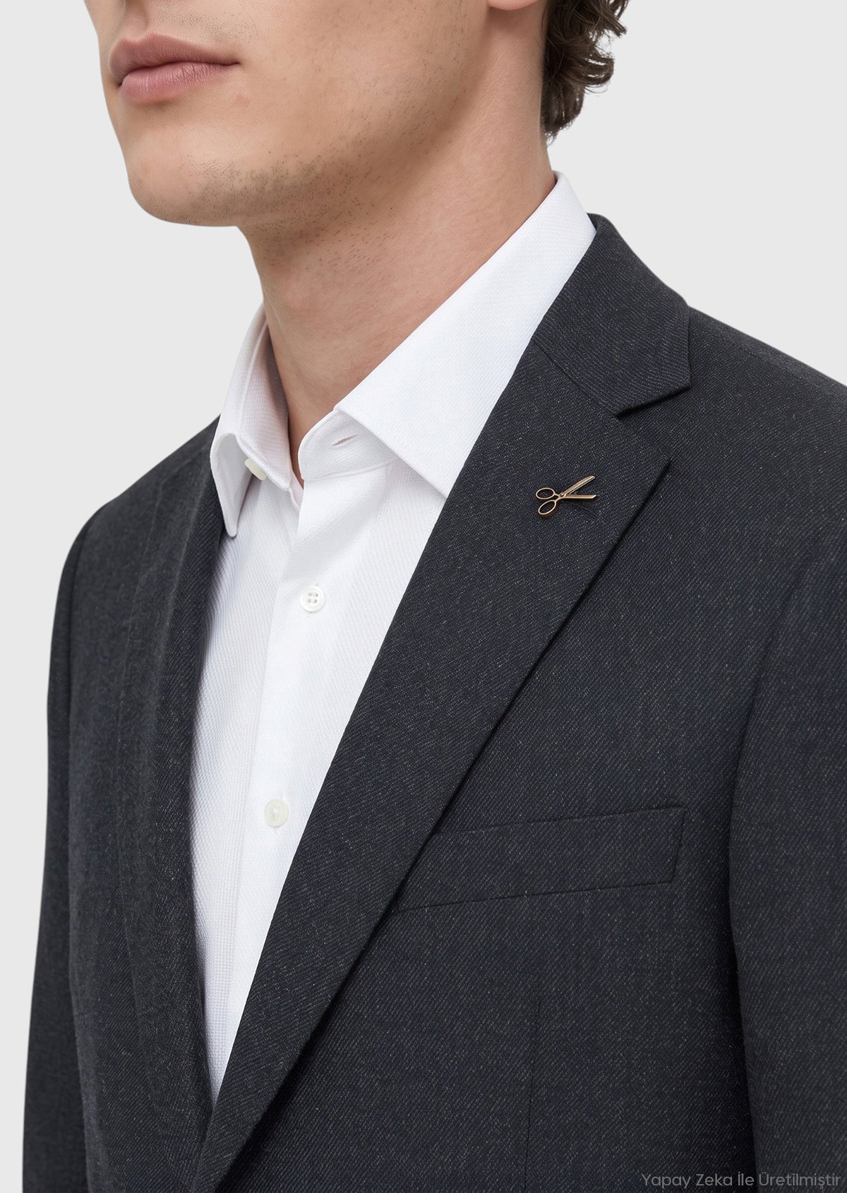 Siyah Regular Fit %100 Yün Takım Elbise