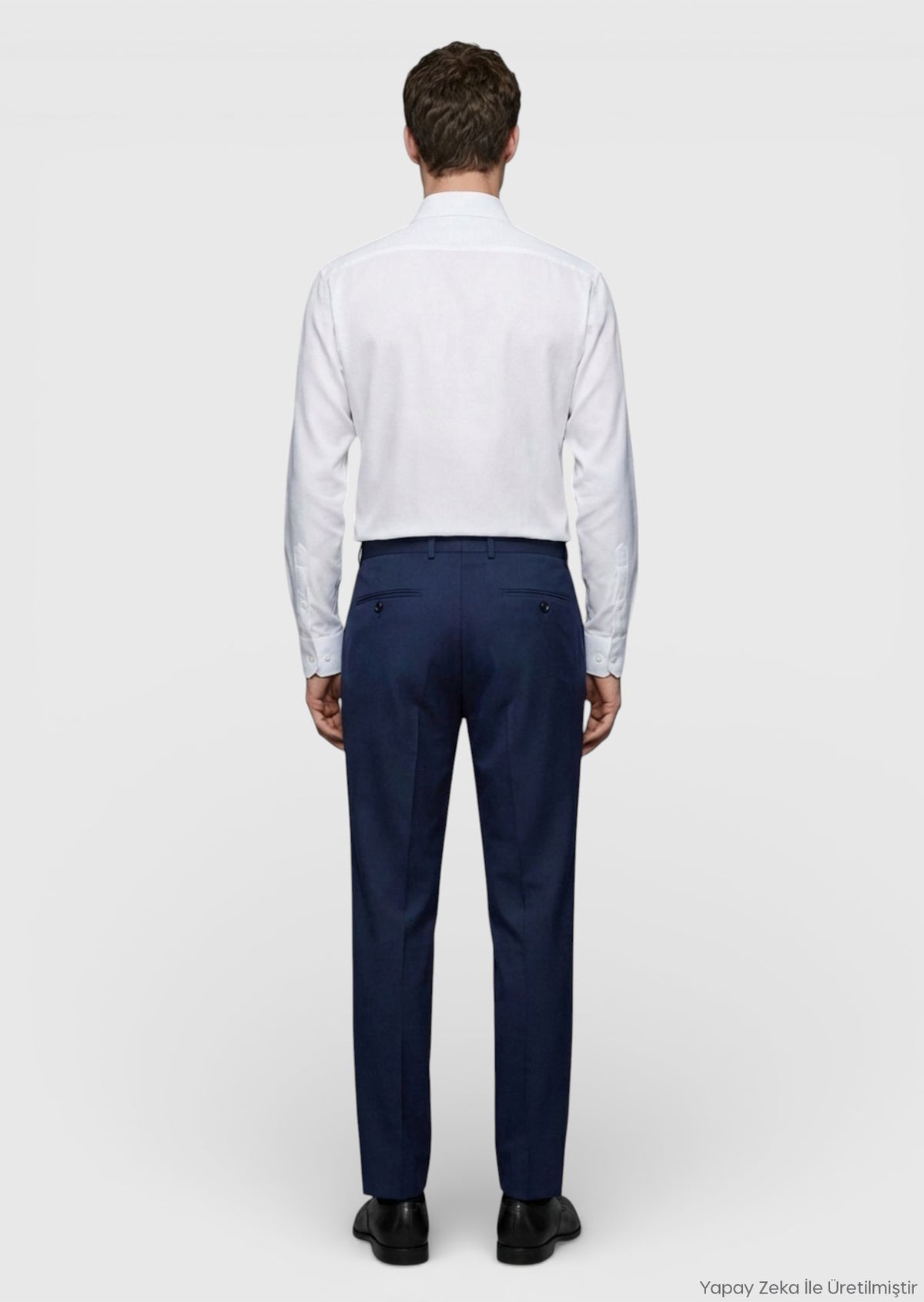 Saks Düz Regular Fit Klasik %100 Yün Pantolon