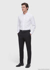 Siyah Modern Fit Klasik Yün Karışımlı Pantolon