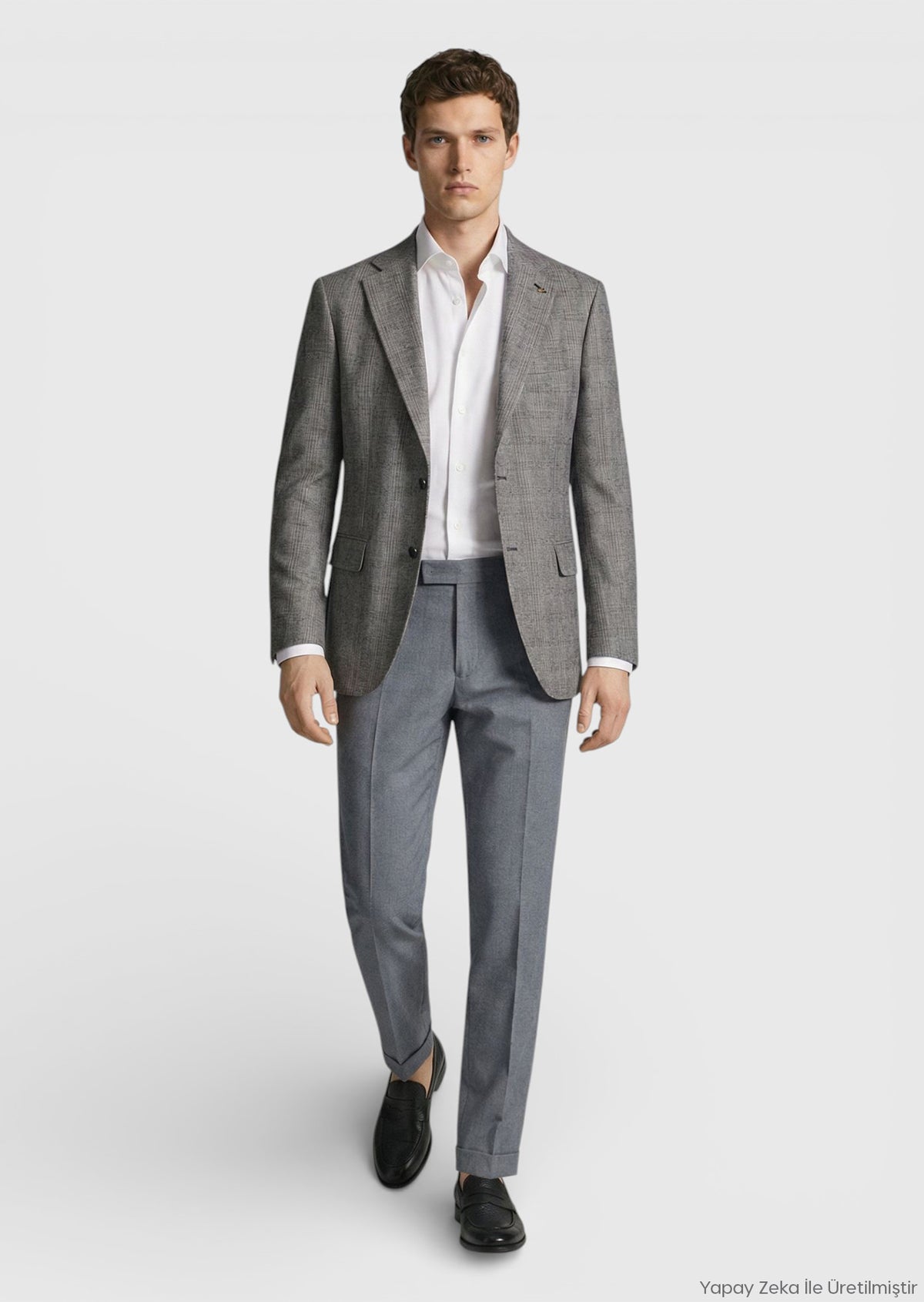 Mürdüm Kareli Zeroweight Slim Fit Yün Karışımlı Ceket