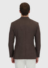 Kahverengi Desenli Zeroweight Slim Fit %100 Yün Ceket