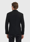 Siyah Shirt Shoulder Slim Fit Yün Karışımlı Ceket