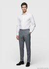 Siyah Dokuma Regular Fit Casual %100 Yün Pantolon