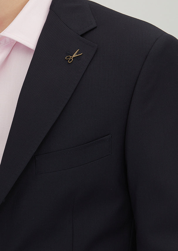 Açık Lacivert Baskılı Zeroweight Slim Fit Yün Karışımlı Takım Elbise