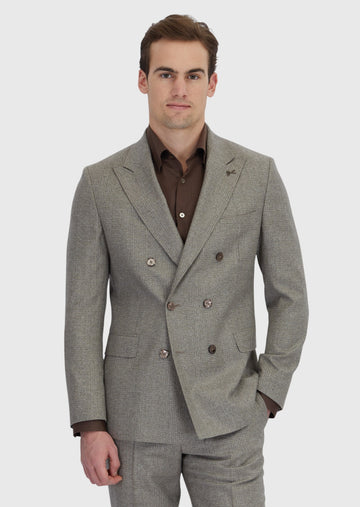 Açık Vizon Mikro Zeroweight Slim Fit %100 Yün Takım Elbise