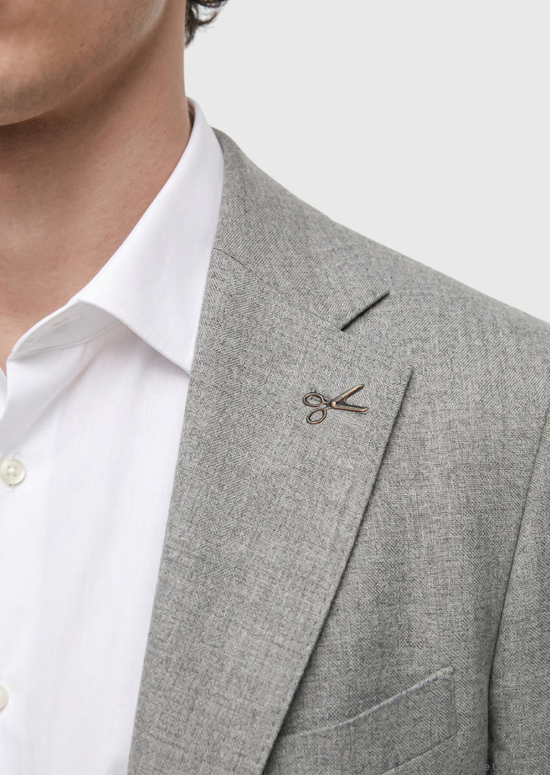 Açık Kahve Desenli Zeroweight Slim Fit %100 Yün Takım Elbise