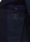 Lacivert Çizgili Zeroweight Slim Fit %100 Yün Takım Elbise