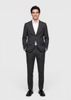 Antrasit Kareli Zeroweight Slim Fit %100 Yün Takım Elbise