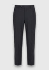 Antrasit Kareli Zeroweight Slim Fit %100 Yün Takım Elbise