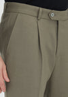 Vizon Dokuma Regular Fit Casual Yün Karışımlı Pantolon