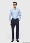 Lacivert Modern Fit Klasik Yün Karışımlı Pantolon