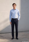 Lacivert Modern Fit Klasik Yün Karışımlı Pantolon