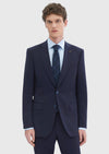 Lacivert Düz Thin&taller Slim Fit %100 Yün Takım Elbise
