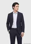 Lacivert Düz Modern Fit %100 Yün Takım Elbise