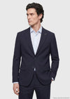 Lacivert Düz Modern Fit %100 Yün Takım Elbise