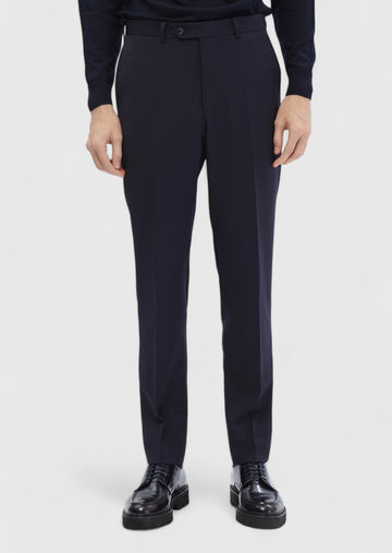 Lacivert Modern Fit Klasik %100 Yün Pantolon